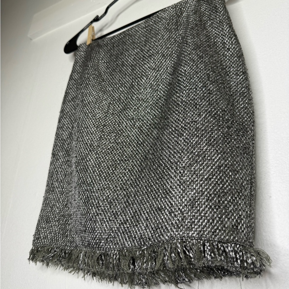 Bebe Gray Mini Skirt